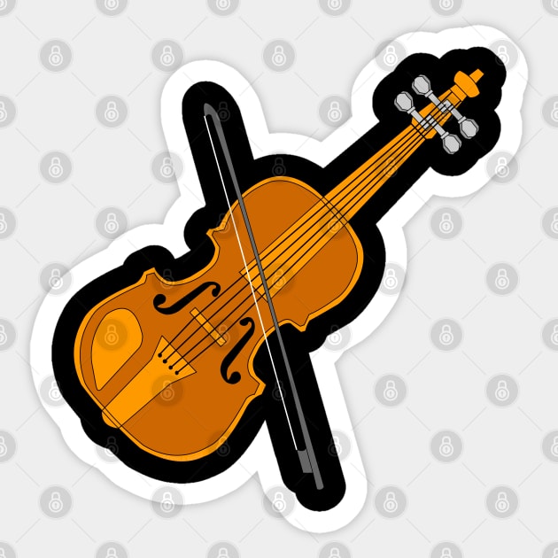 Violin Drawing Sticker by Barthol Graphics